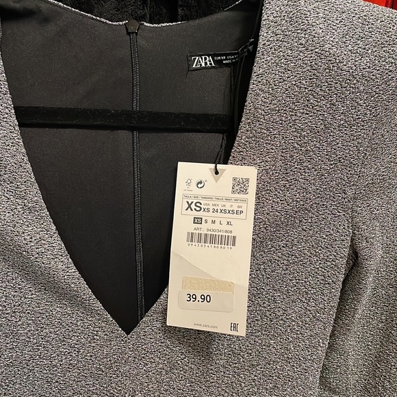 Zara Silver Long Sleeves Bodysuit - Picture 7 of 11